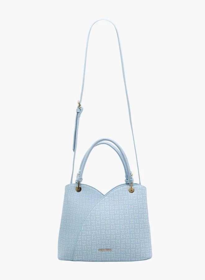 Flora Bella By Shoexpress  Monogram Print Tote Bag With Detachable Strap for Women | Best Price UAE